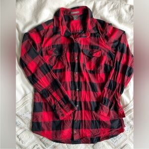 Eddie Bauer - buffalo plaid cotton shirt